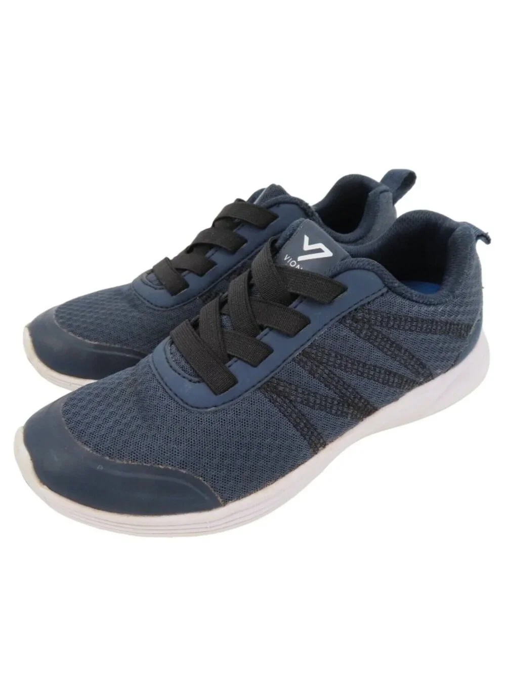 Vionic Shay Womens 5 Black Blue Slip On Athletic Sneakers Removable Insoles